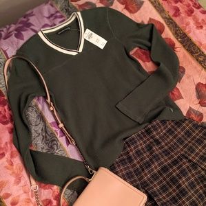 Abercrombie & Fitch Varsity Waffle Long Sleeve Tee